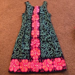 HTF Lilly Pulitzer Delia Shift Fountain Hoppin 8